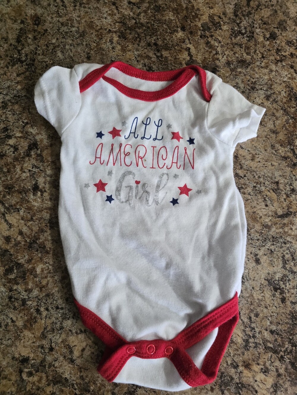 Chick Pea All American Girls Onesie 3-6months